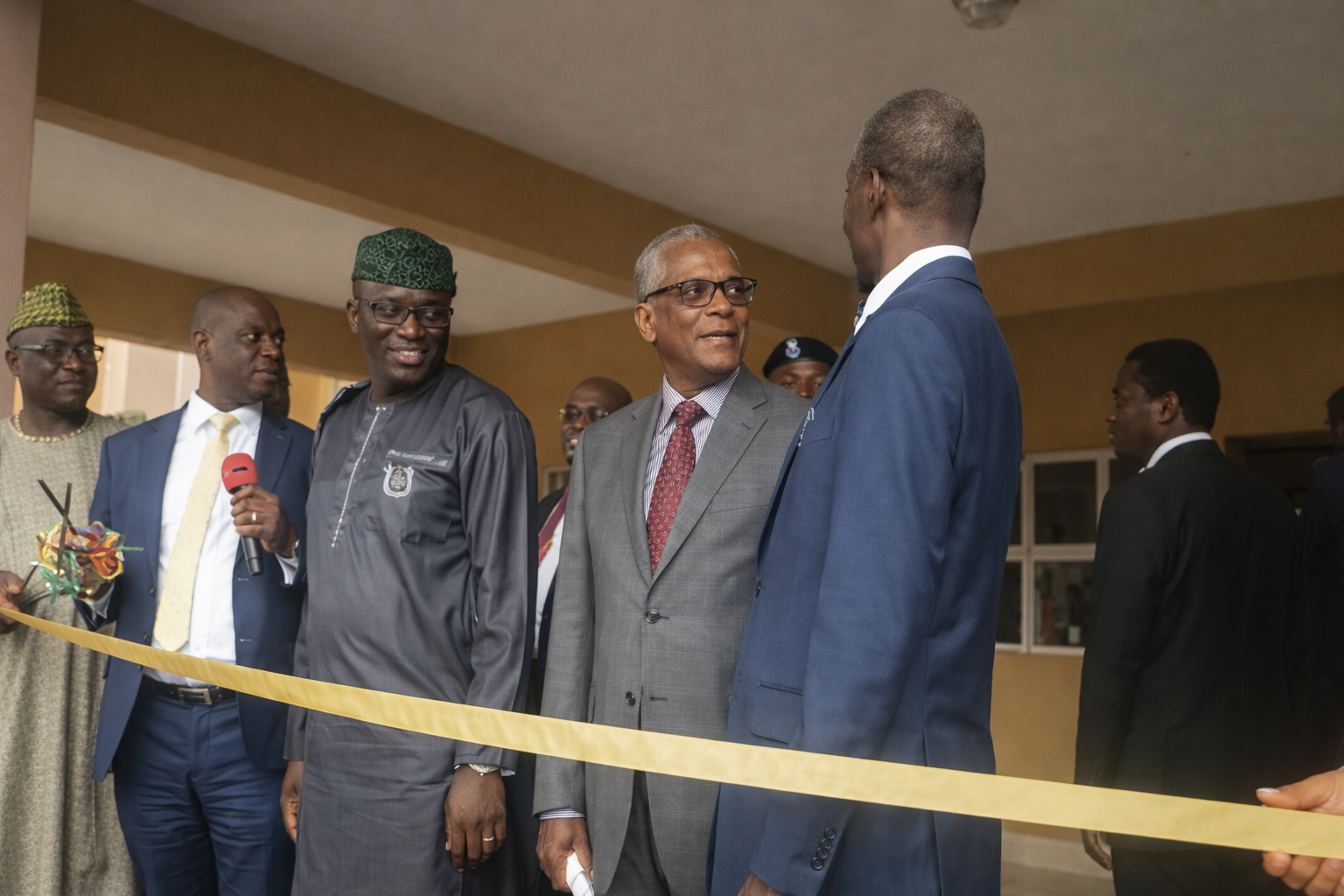 2015 - Medical Student Hostel Project Commissioning L-R, Ex Ekiti Gov. Niyi Adebayo, Rivers Gov. Rotimi Amechi, Ekiti Gov. Kayode Fayemi at Ekiti State